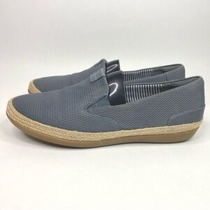 Clarks Danelly Iris Loafers Women's 7‎ Blue Leather Comfort Espadrille Flats